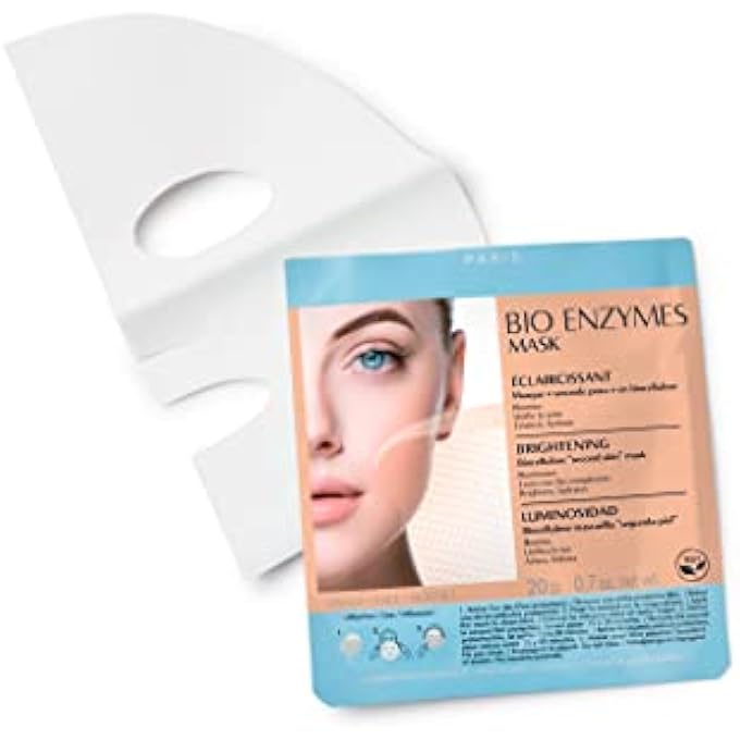 Talika BIO ENZYMES MASK BRIGHTENING - BRIGHTENING FACE MASK - BIOCELLULOSE SHEET MASK FOR DULL COMPLEXION AND DARK SPOTS - SECOND SKIN EFFECT BEAUTY FACE MASK - Image 1